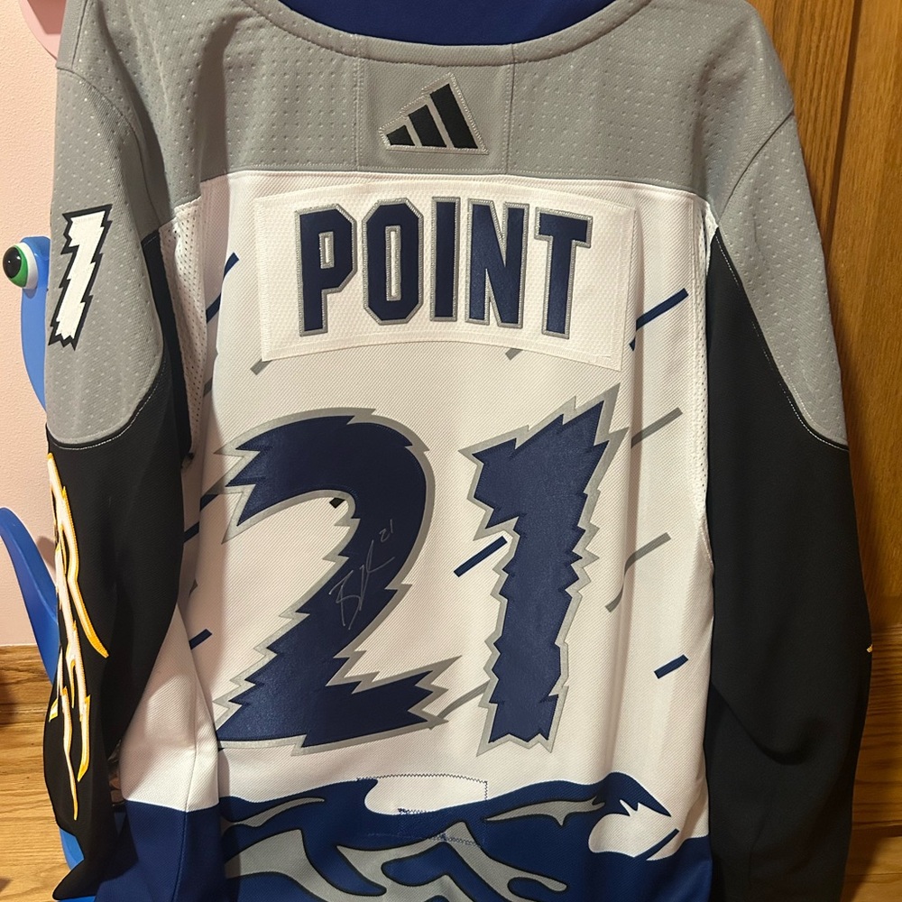 Brayden Point Signed Lightning Jersey